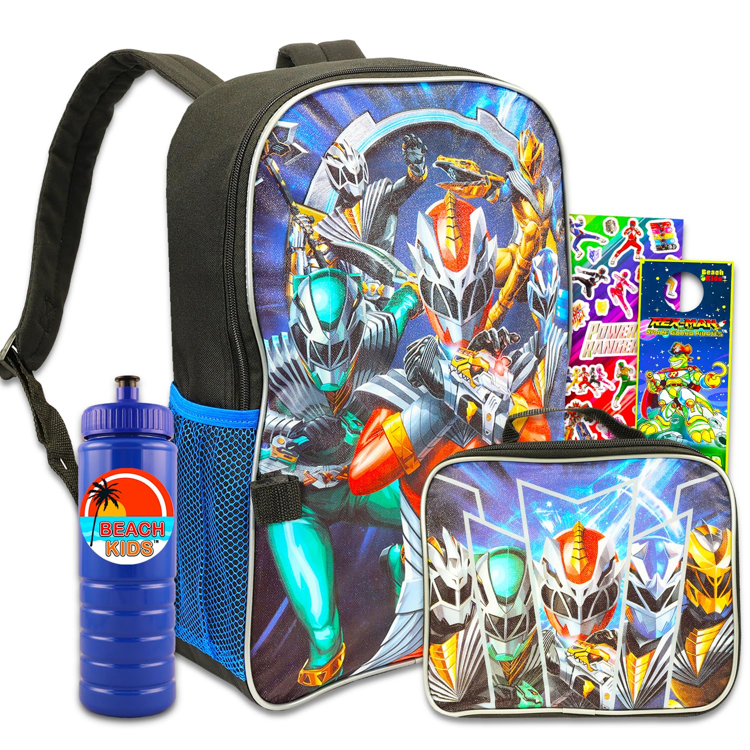 Power Rangers Backpack with Lunchbox Set for Boys - 16
