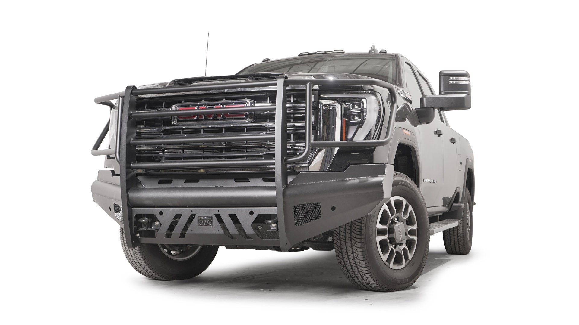 2024 GMC 2500/3500 Heavy Duty Black Steel Elite Front Bumper - Off-Road Protection & Stylish Upgrade for Trucks