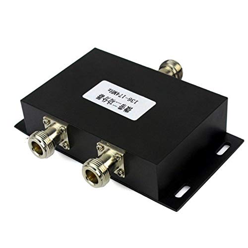 Sujhyrty 2 Way VHF 136-174MHz Antenna Power Divider Splitter for Radio Repeater - High Performance Signal Booster for Ham Radio, Emergency Communication & Two-Way Radio Systems