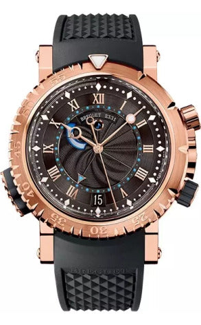 Breguet Marine Royale 18K Rose Gold Luxury Men's Watch - Waterproof Automatic Chronograph for Business, Formal & Special Occasions