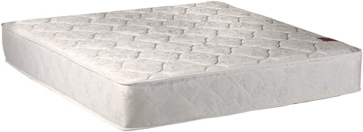 Dream Solutions USA Legacy Double-Sided Twin Size Orthopedic Mattress with Innerspring Coils & Mattress Cover Protector - Fully Assembled for Long-Lasting Comfort | Perfect for Guest Rooms, Kids' Beds & Small Spaces