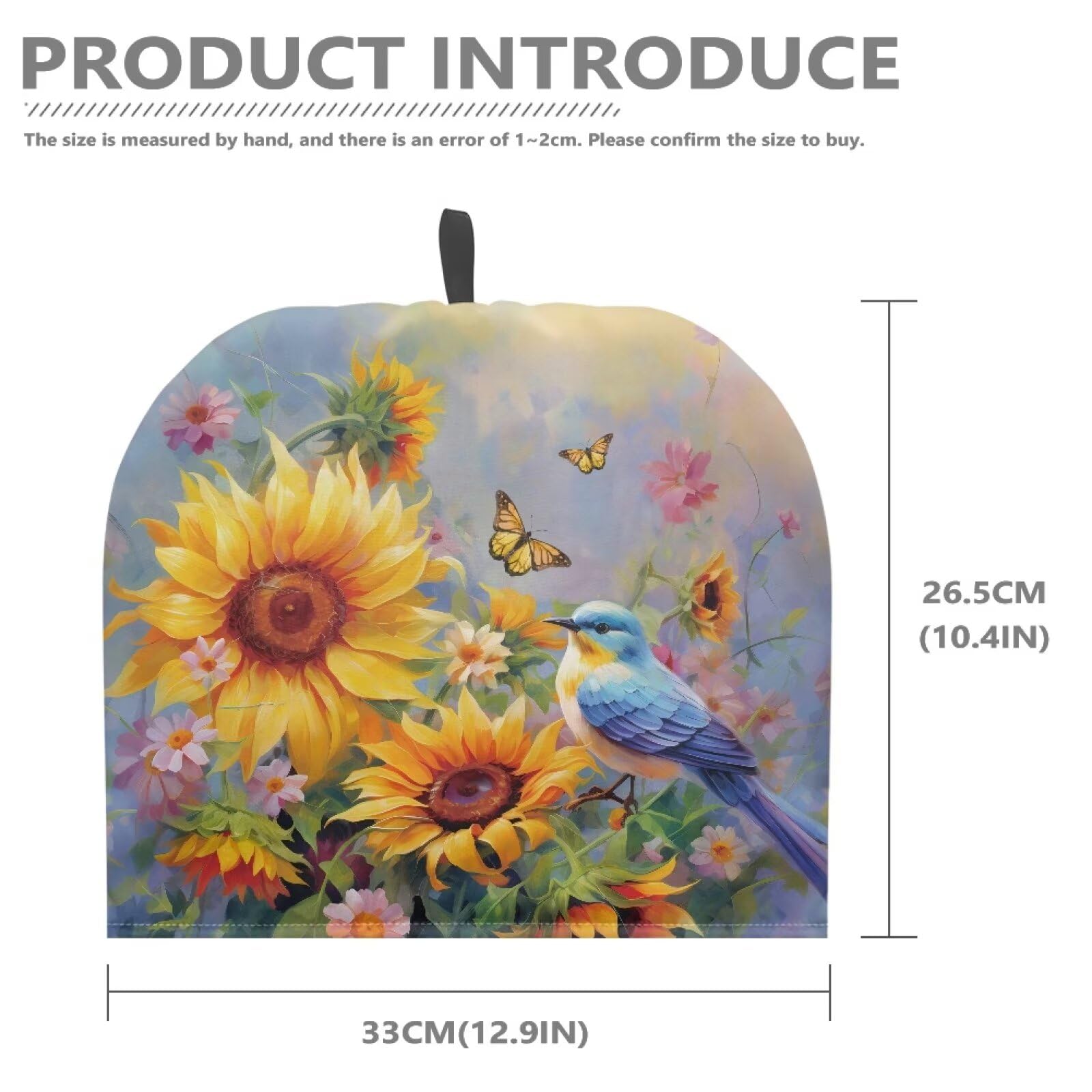 Hummingbird Tea Cozy for Teapot - Sunflower Design Insulated Tea Pot Cover for Keeping Warm - Perfect for English Tea Time, Afternoon Tea, and Cozy Home Decor