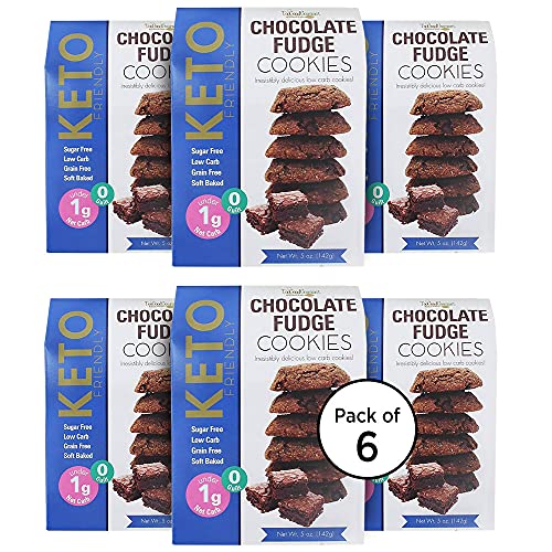 Too Good Gourmet Keto Cookies - Soft-Baked Low Carb Healthy Snacks | Sugar-Free, Grain-Free, Less Than 2g Net Carbs | Chocolate Fudge Flavor (6 Pack, 5oz Boxes) - Perfect for Weight Loss, Diabetic-Friendly & On-the-Go Keto Diet
