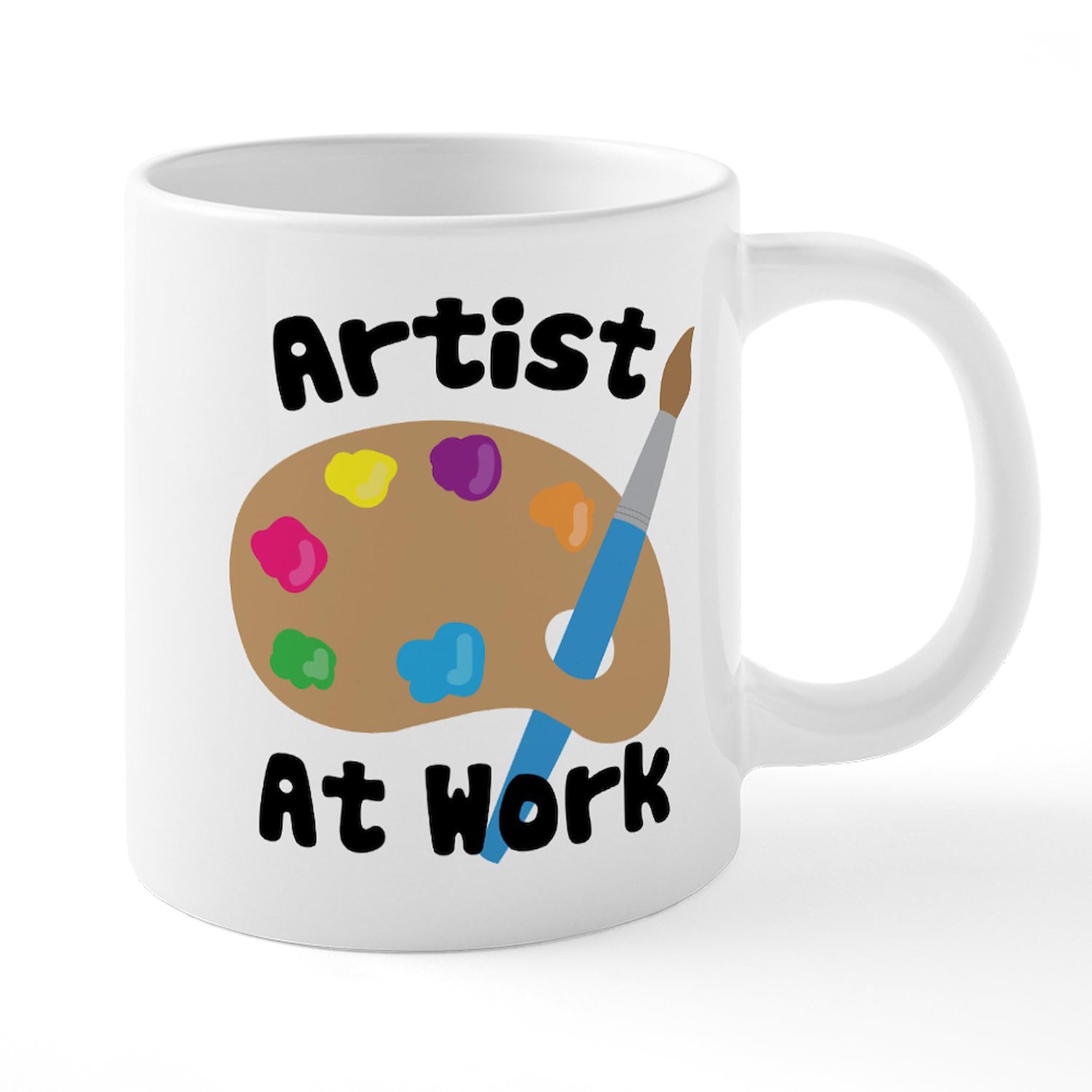 Artist At Work 20 oz Ceramic Coffee Mega Mug - Large Insulated Coffee Cup for Office, Home & Studio - Perfect Gift for Artists & Coffee Lovers