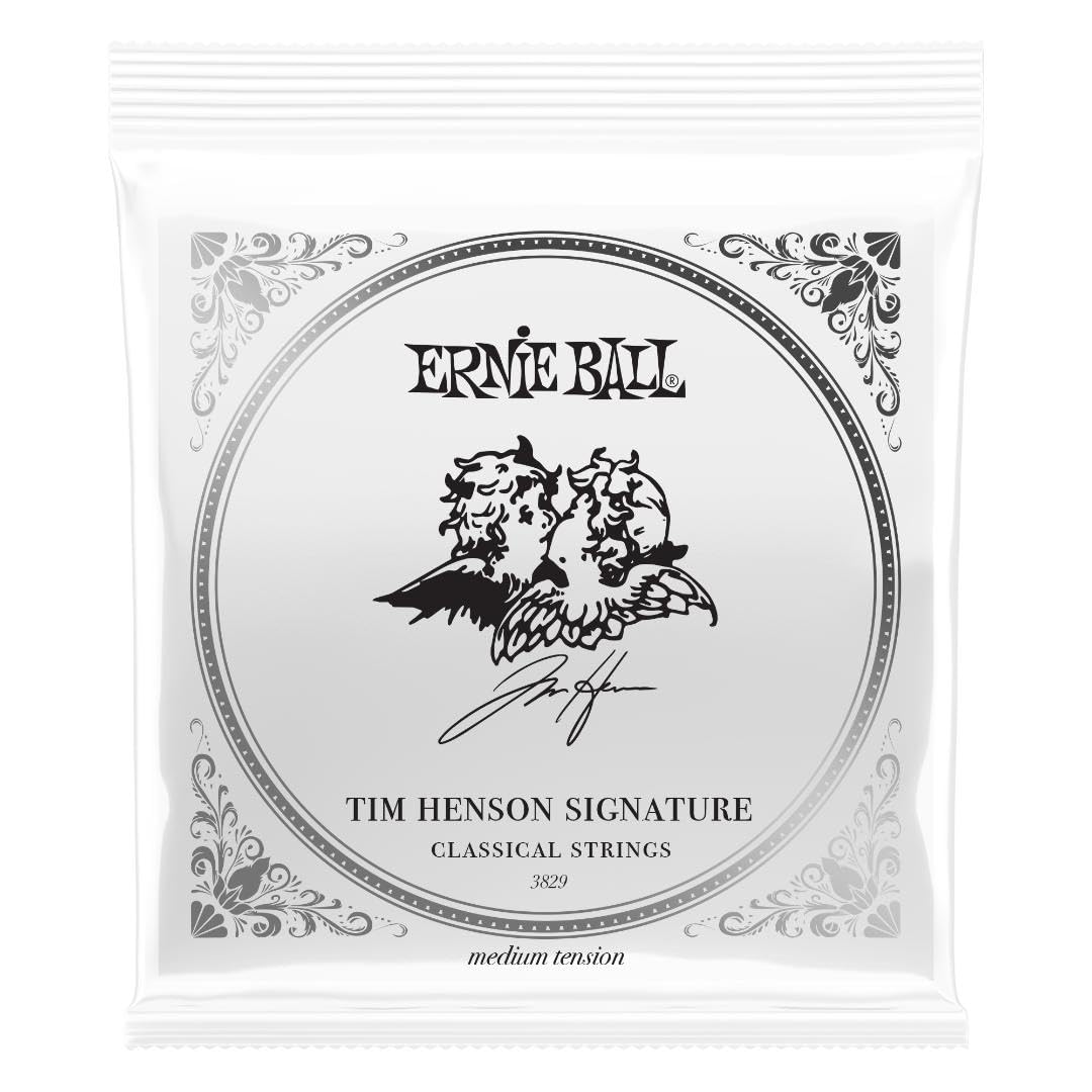 Ernie Ball Tim Henson Signature Classical Guitar Strings - Medium Tension Nylon Strings for Acoustic & Electric Guitars | Perfect for Professional Performances, Studio Recording & Practice Sessions