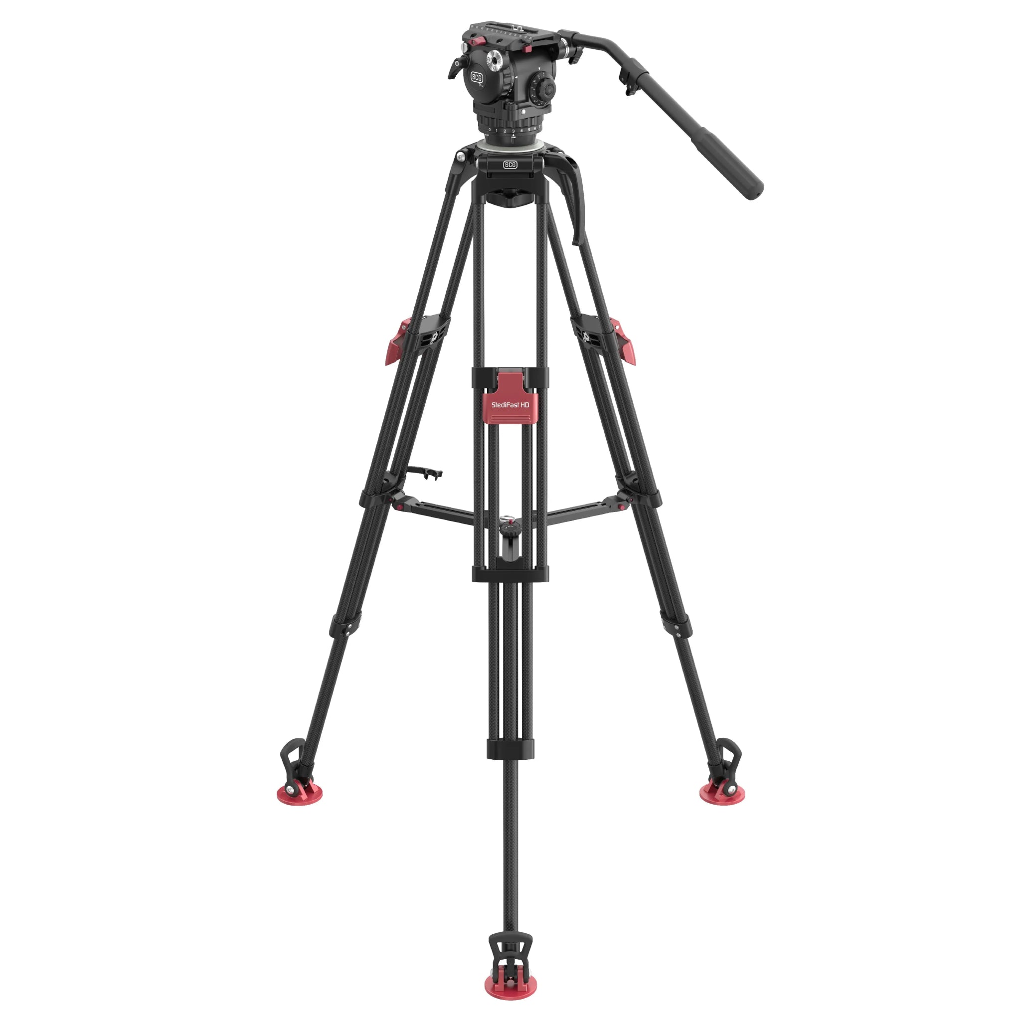 SCG T8 G2 StediFast HD Professional Tripod System - Lightweight Aluminum Camera Stand for DSLR, Mirrorless & Video Cameras - Perfect for Photography, Videography & Live Streaming