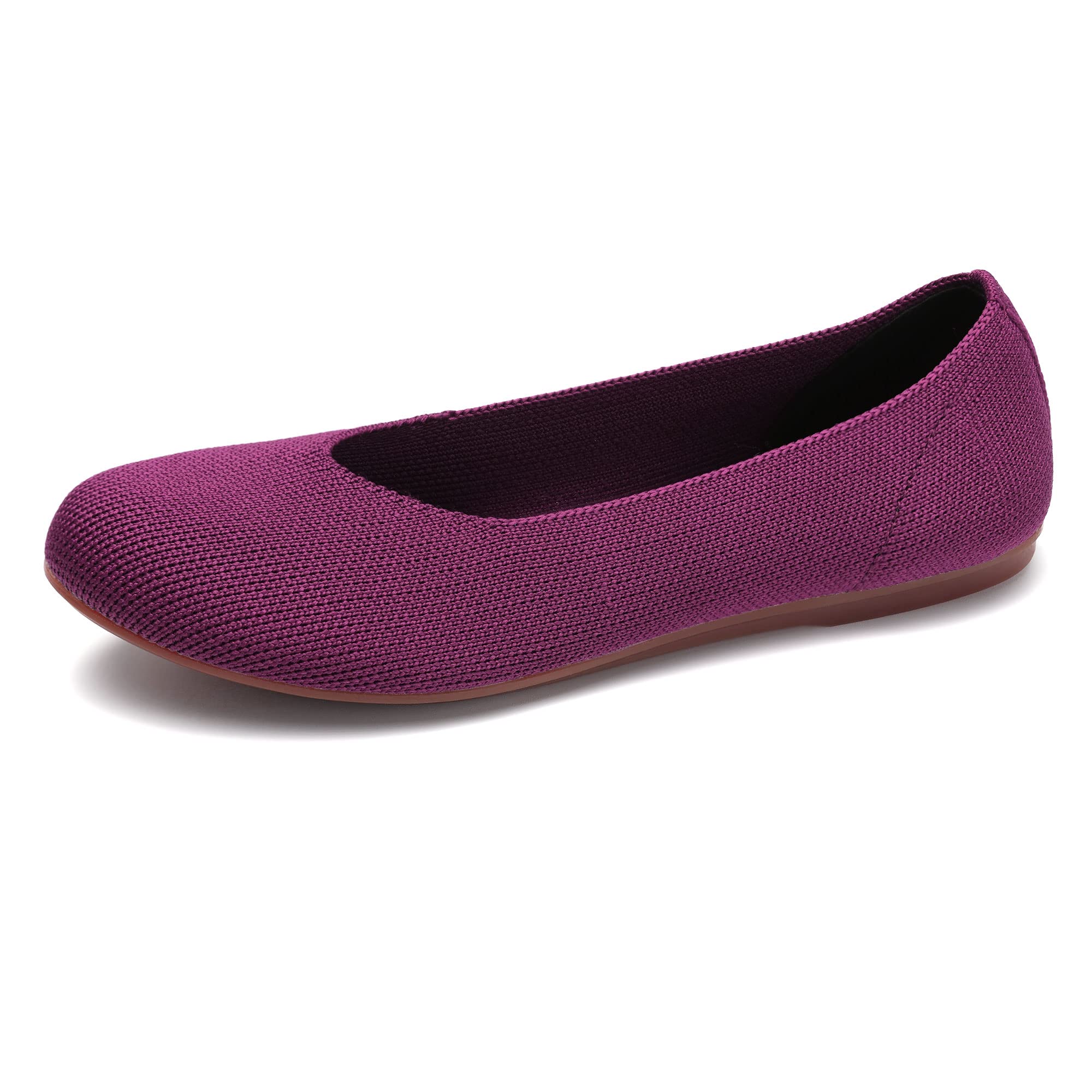 Women's Ballet Flats - Comfortable Knit Round Toe Mesh Shoes for Casual & Dressy Wear | Perfect for Office, Walking, and Everyday Outfits