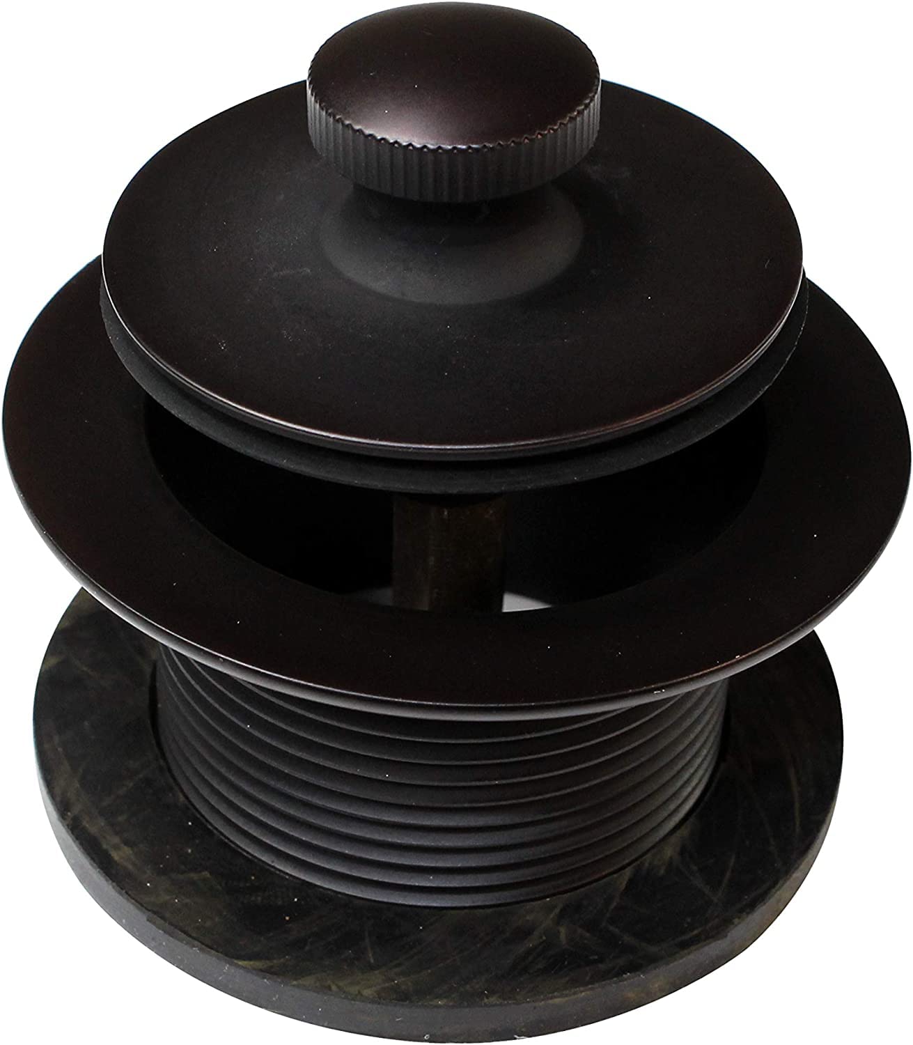 Westbrass D3264-20G-12 22.5 Inch 20 Gauge Oil Rubbed Bronze Bath Waste & Overflow Drain Kit with Pull & Close Drain Plug and 2-Hole Faceplate - Perfect for Bathtub Drain Replacement and Bathroom Renovation