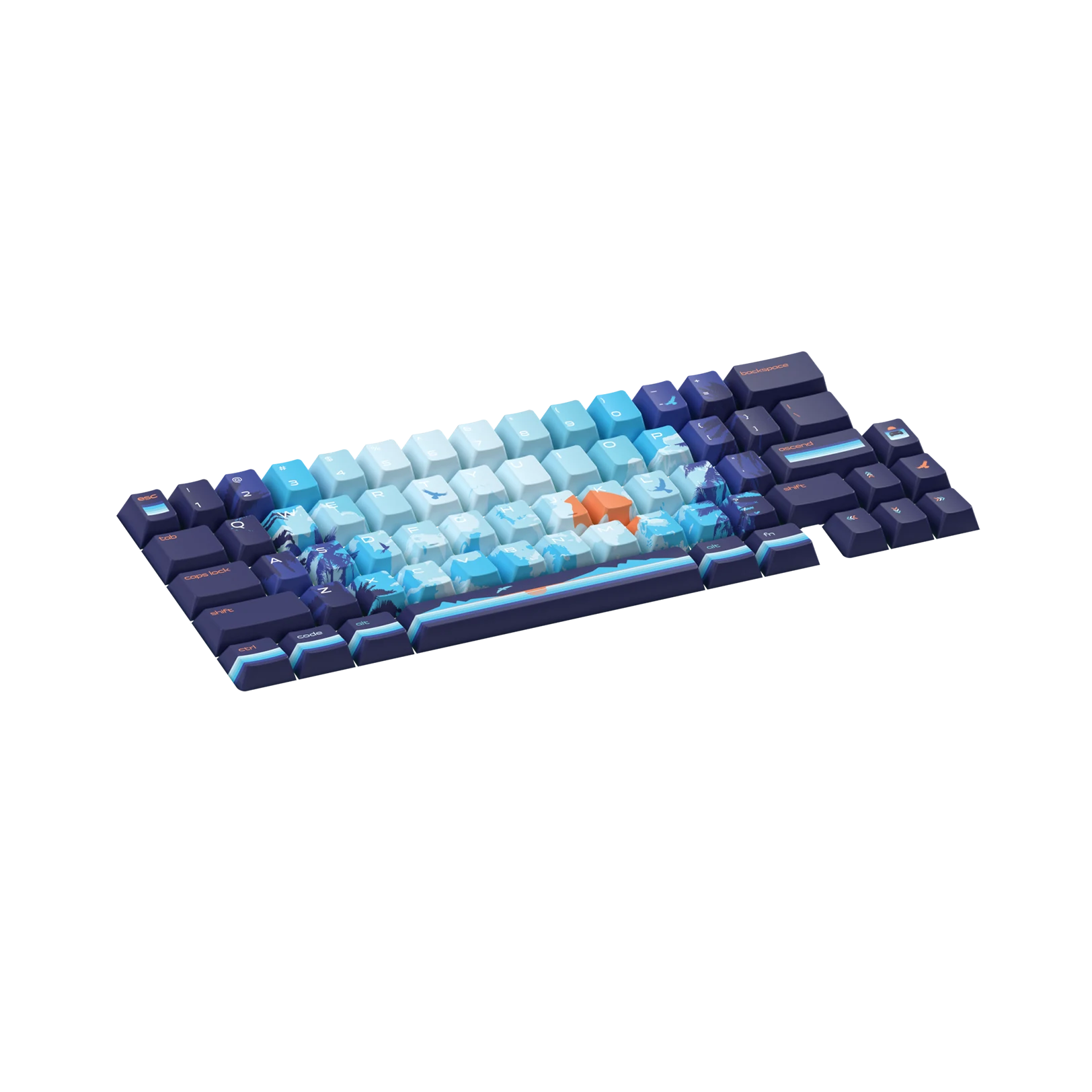 Synth Sunrise Limited Edition Keycaps - Custom Mechanical Keyboard Keycaps for Gaming & Typing - Perfect for PC, Mac, and Laptop Enthusiasts