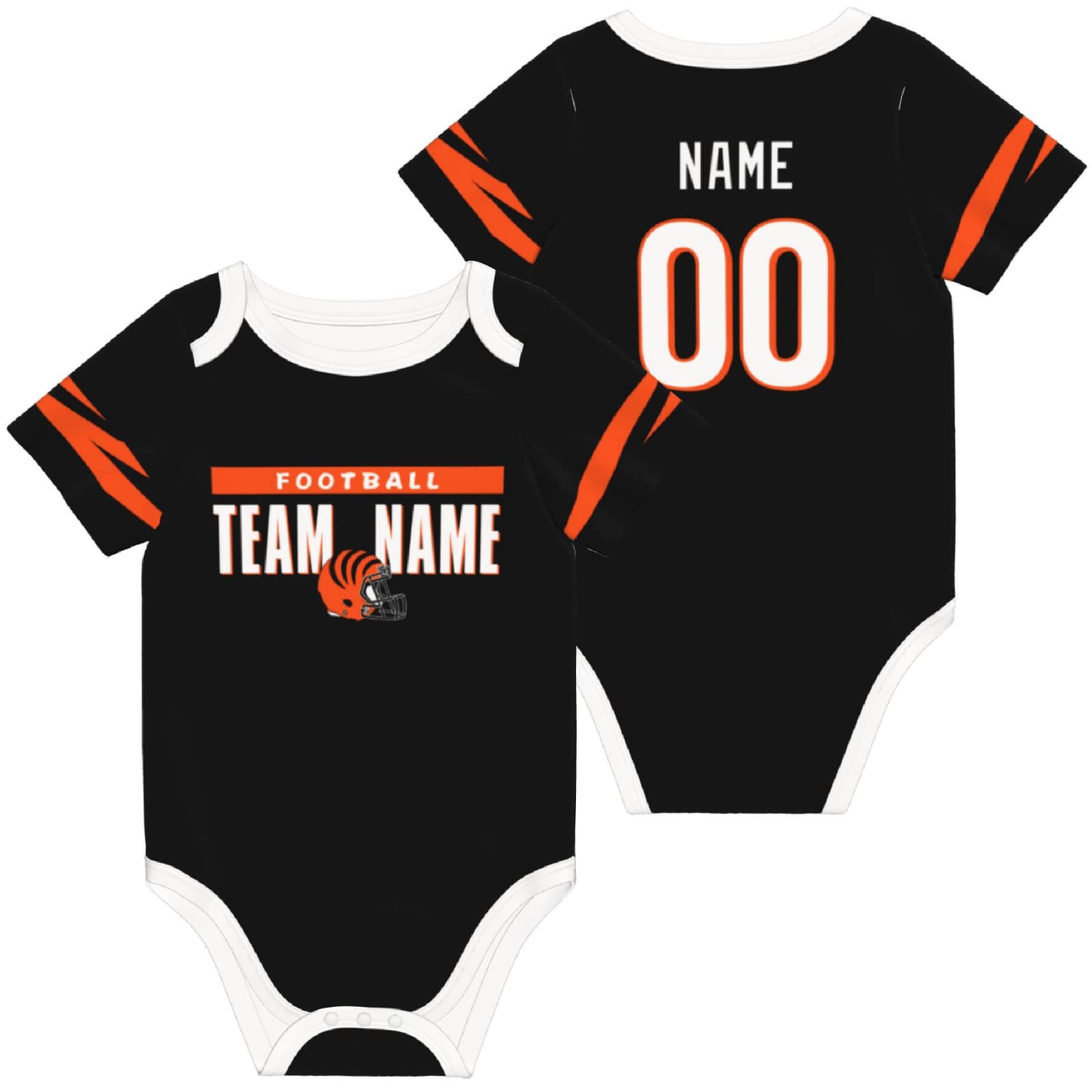 Custom Baby Clothes - 100% Cotton Personalized Baby Suit with Name & Number - Perfect for Newborn Gifts, Christening, Birthday Parties & Photo Shoots