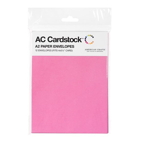 12-Pack American Crafts 4.375 x 5.75 Inch Envelopes for Lip Gloss - Perfect for DIY Beauty Packaging, Gift Wrapping & Small Business Shipping