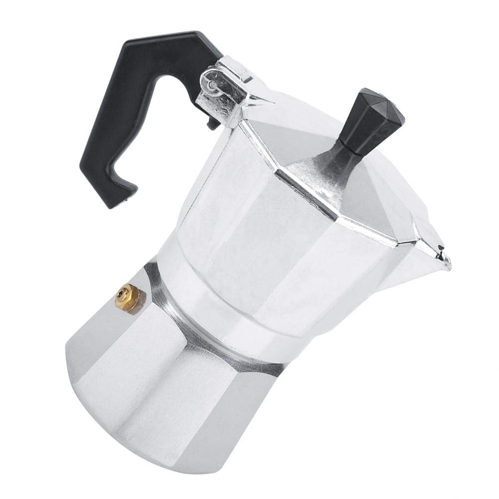 Classic Aluminum Moka Pot Espresso Maker - 2-Cup (100ml) Stovetop Coffee Brewing for Home & Office - Perfect for Espresso, Latte & Cappuccino
