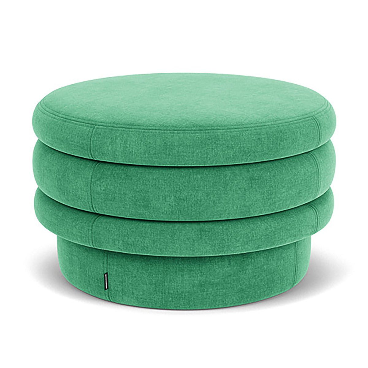 Honey Fabric Storage Ottoman with Tufted Top - Stylish Footrest, Coffee Table & Extra Seating for Living Room, Bedroom & Nursery