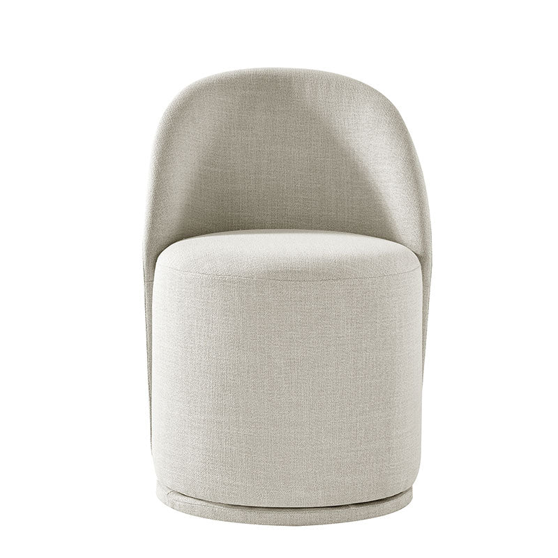 Modern Curved Back Swivel Dining Chair - Ergonomic Comfort for Kitchen, Dining Room & Office - Perfect for Home Decor & Entertaining Guests