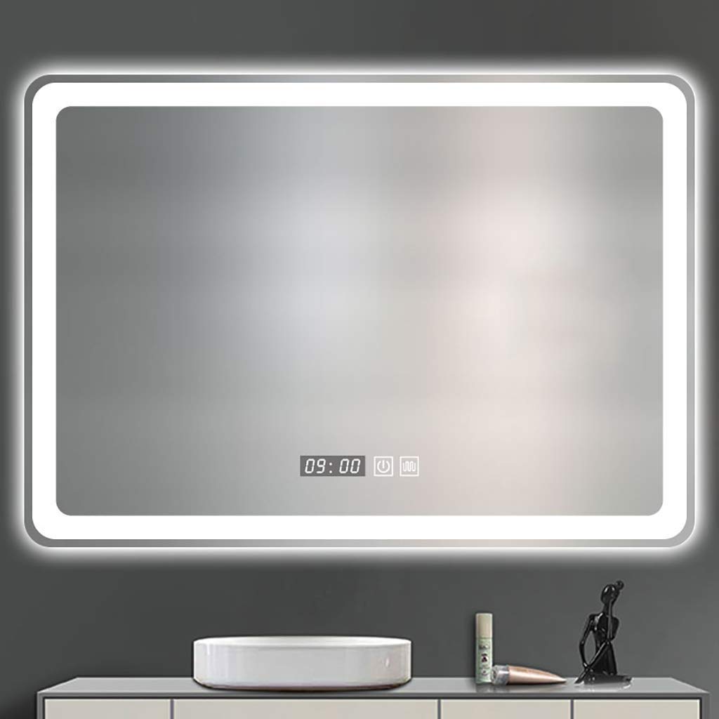 LED Bathroom Mirror with Anti-Fog & Touch Switch - 23.6