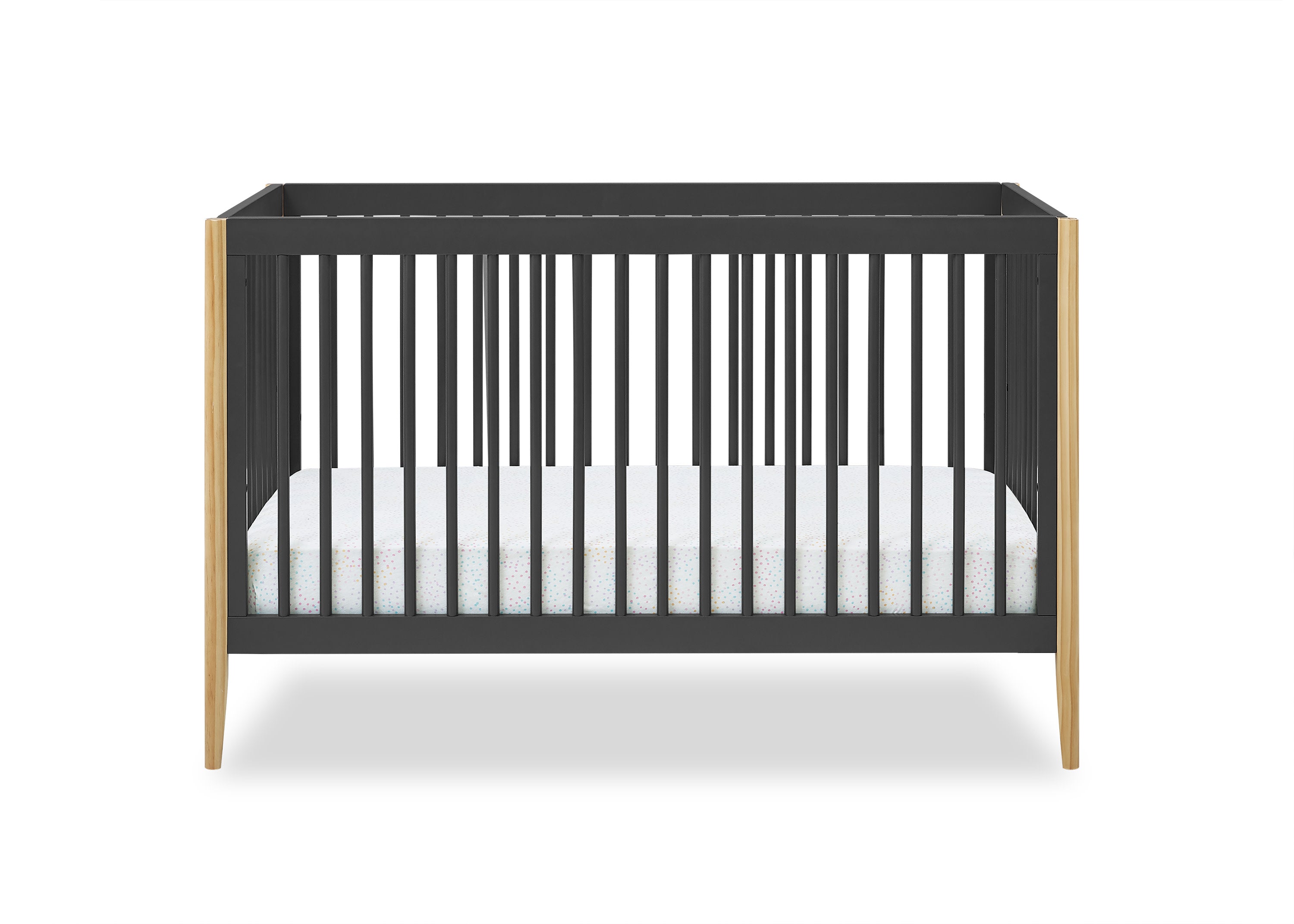 Casey 6-in-1 Convertible Baby Crib - Toddler Bed, Daybed & Full-Size Bed - Safe Nursery Furniture for Newborn to Adult - Perfect for Nursery, Bedroom & Guest Room