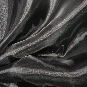 Black Organza Fabric - Premium Decorative Glass Organza for Wedding Decor, Gift Wrapping & DIY Crafts