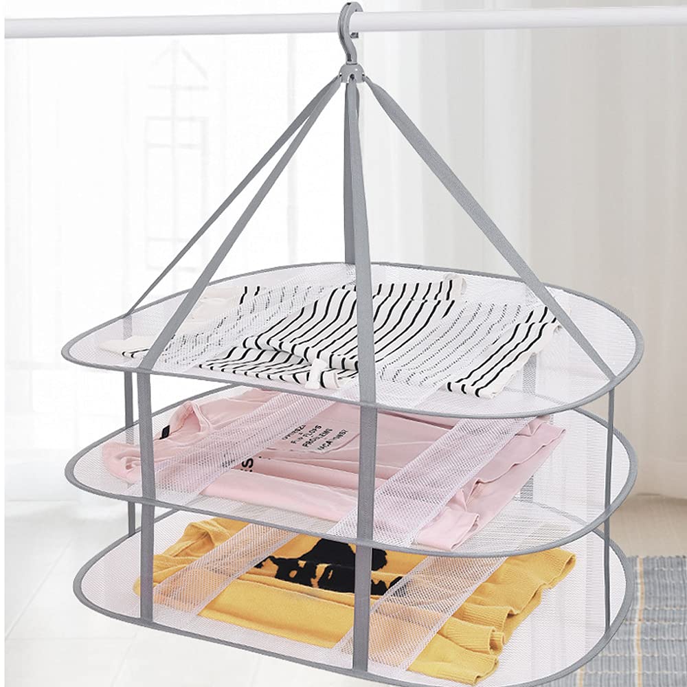 Foldable Mesh Sweater Drying Rack - Space Saving Flat Clothes Hanger for Delicate Garments | Perfect for Small Apartments, Laundry Rooms & Travel Use (Style 5)