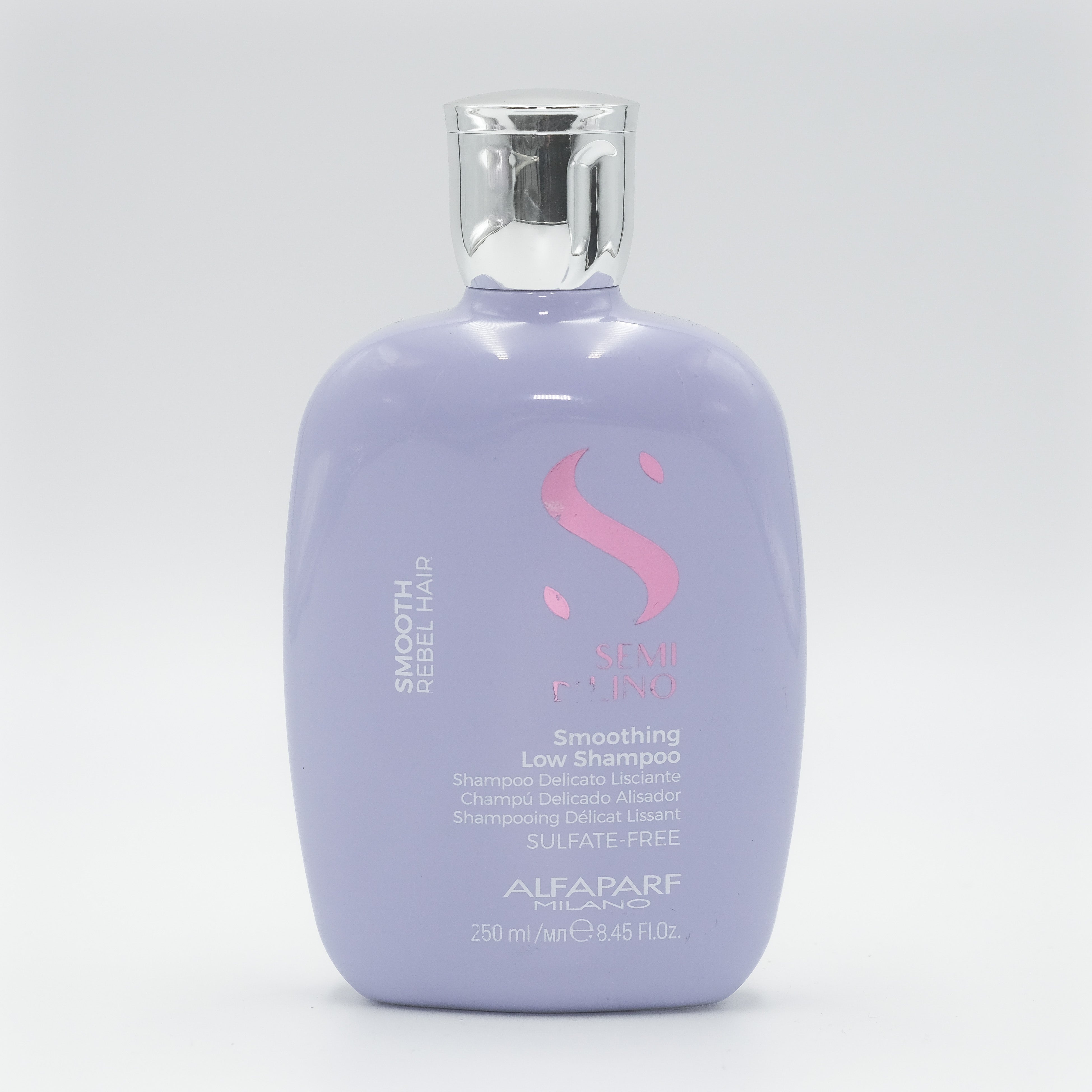 Alfaparf Milano Smooth Rebel Hair Smoothing Low Shampoo 8.45 oz - Sulfate-Free Formula for Frizz Control & Silky Hair - Perfect for Daily Use & Salon-Quality Results at Home