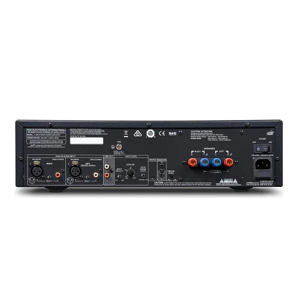NAD C 298 Stereo Power Amplifier - High Fidelity Audio for Home Theater & Music Systems | Perfect for Audiophiles & Home Entertainment