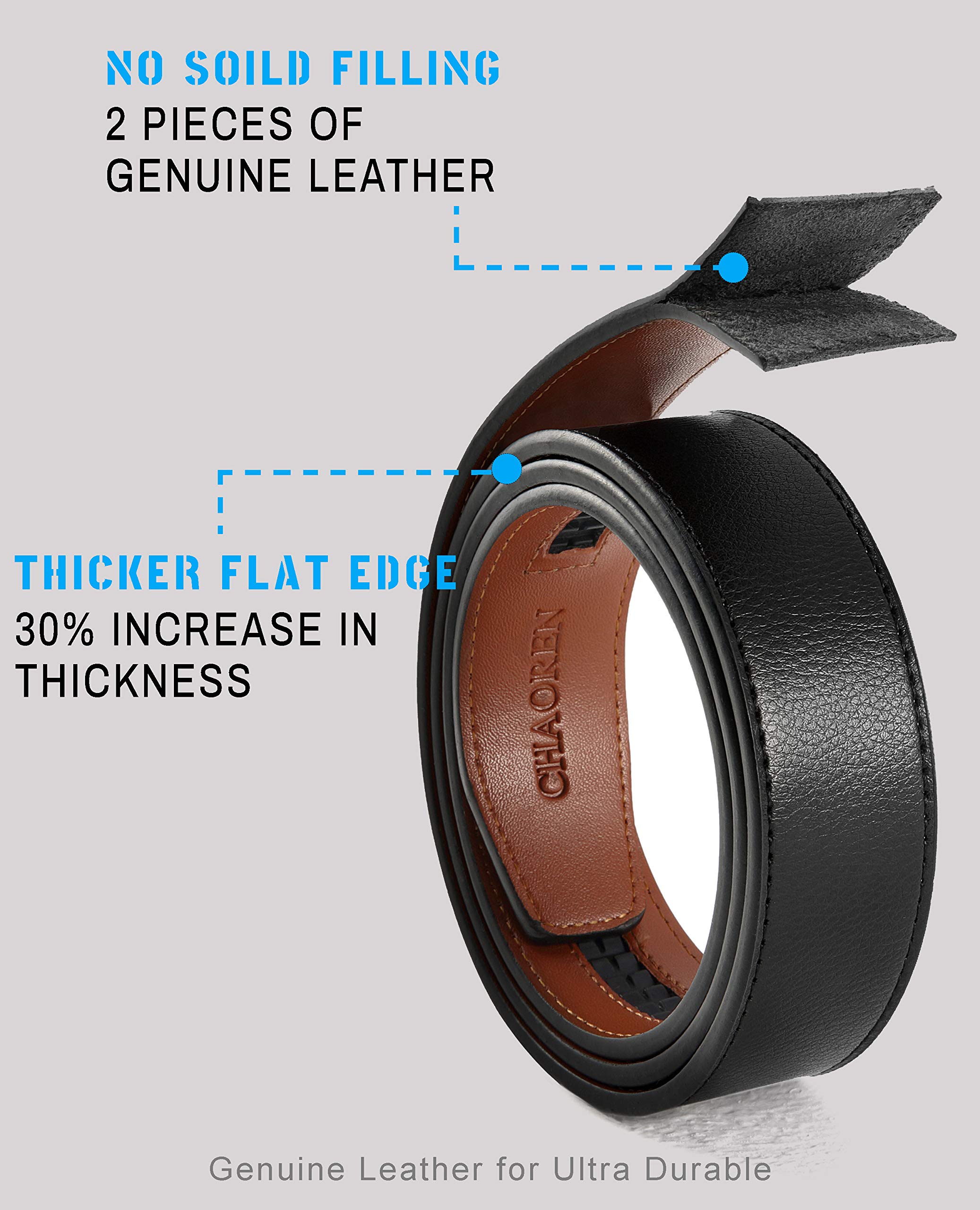 CHAOREN Men's Ratchet Belt - 1 3/8