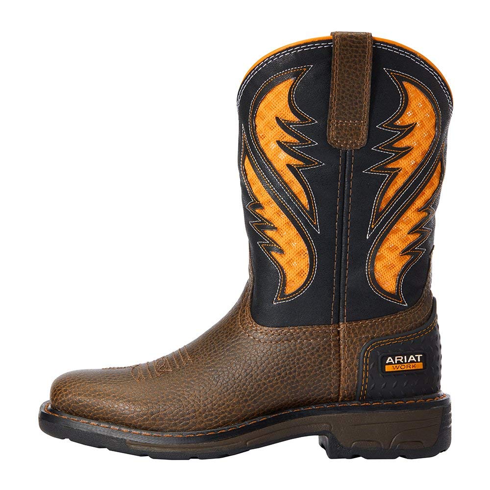 Ariat Kids' Work Venttek Boot - Durable & Comfortable Western Boots for Boys & Girls - Perfect for Ranch Work, Horseback Riding & Outdoor Adventures