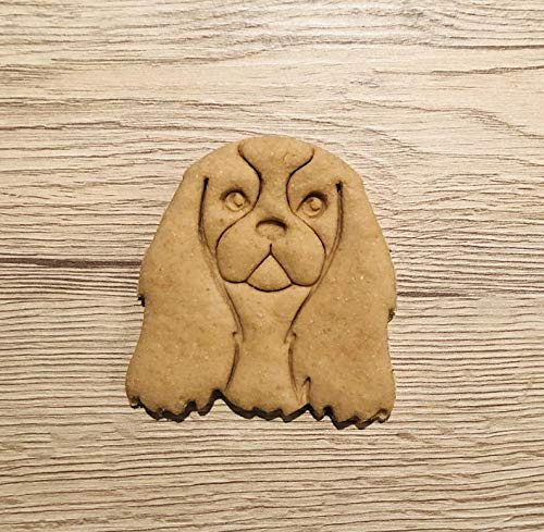 Cavalier King Charles Spaniel Dog Face Cookie Cutter - Stainless Steel Dog Treat Cutter for Homemade Biscuits - Perfect for Dog Birthday Parties, Pet Lover Gifts & Baking Decorations