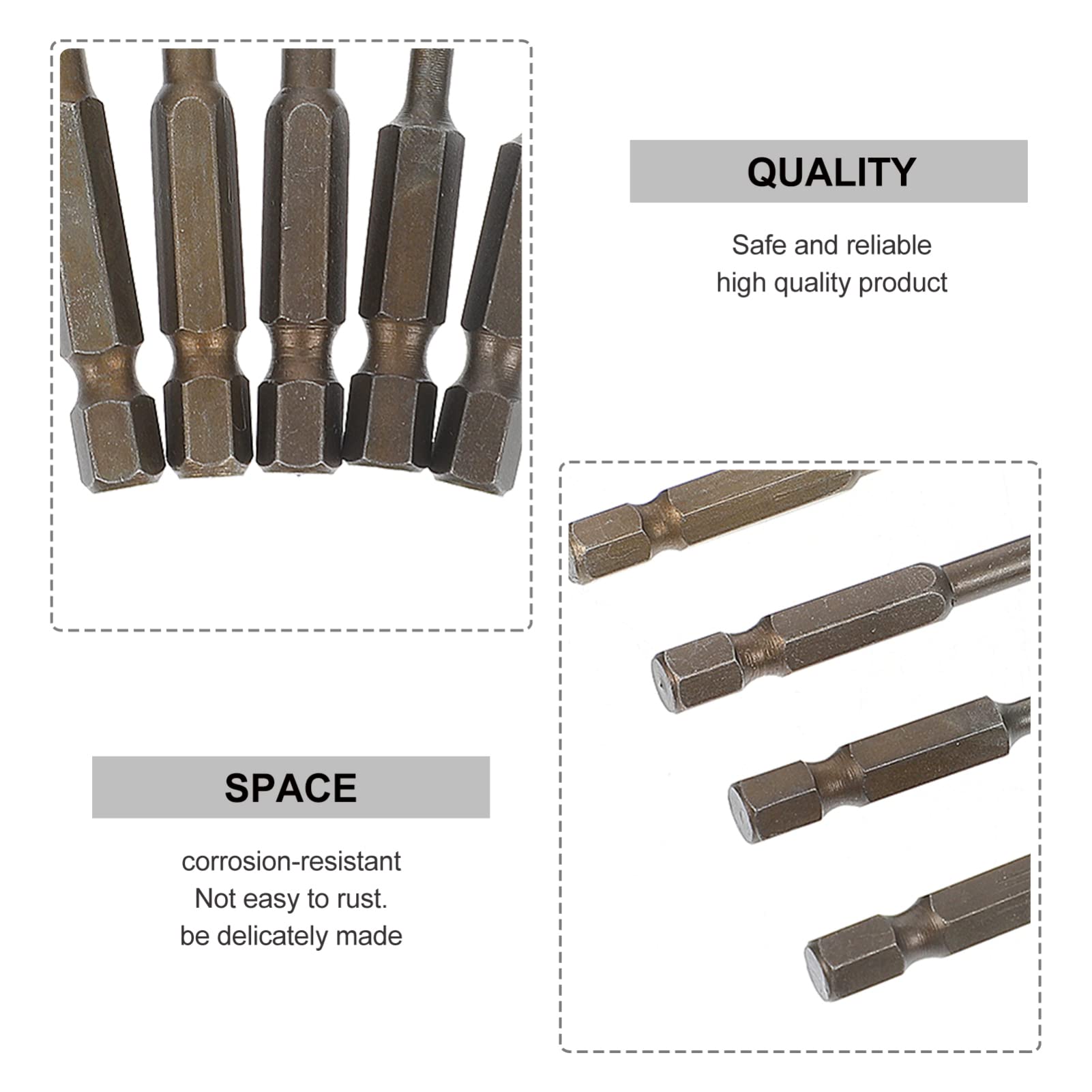 HEMOTON 7-Piece Tile Drill Bit Set - Spiral Carbide Drill Bits for Brick, Ceramic & Porcelain - Electric Auger Compatible - Perfect for DIY Home Renovation, Garden Projects & Masonry Work