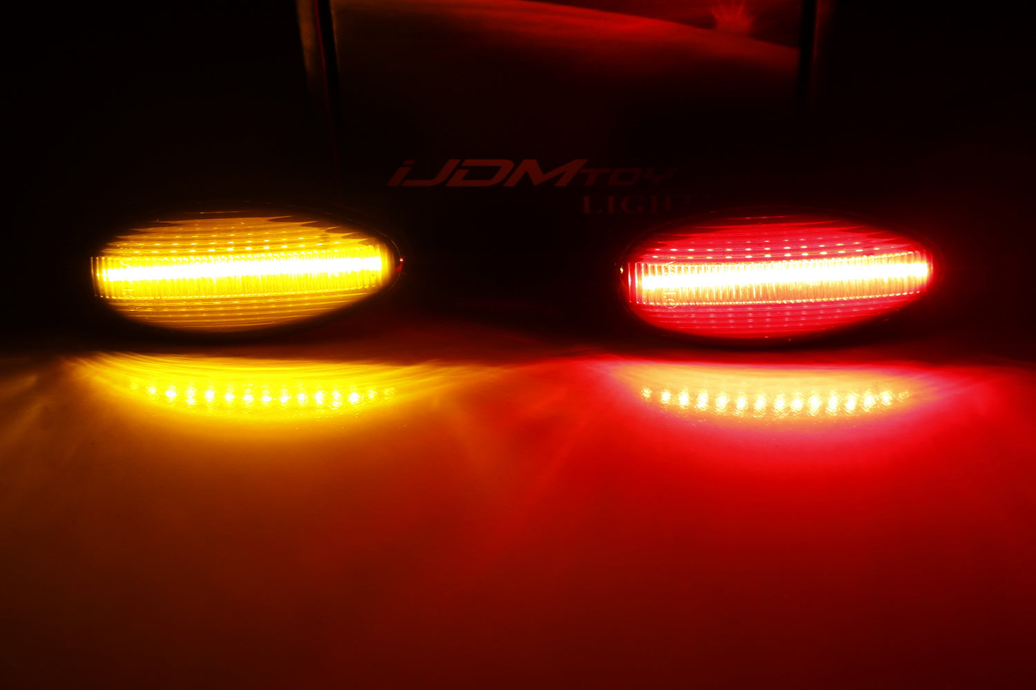 Clear Lens Full LED Rear Bed Side Marker Lights for 2008-2014 Chevy GMC 2500 3500HD Trucks - Bright Safety Lights for Night Driving & Off-Road Adventures