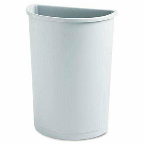 21 Gallon Half Round Trash Can with Lid, Gray (RCP352000GY) - Durable Kitchen, Bathroom, Car, Office Garbage Bin for Waste Disposal | Ideal for Home, Commercial & Outdoor Use