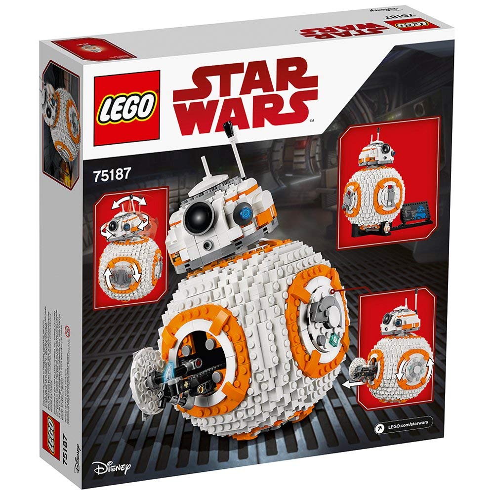 LEGO Star Wars BB-8 Droid Building Kit 75187 - 1106 Pieces Collectible Model for Kids & Adults - Perfect for Display, Gifts & Star Wars Fans Collection