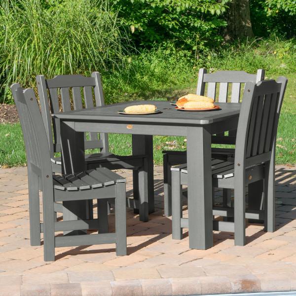 Lehigh 5-Piece Square Patio Dining Set - Outdoor Furniture for Garden, Backyard, and Poolside Relaxation