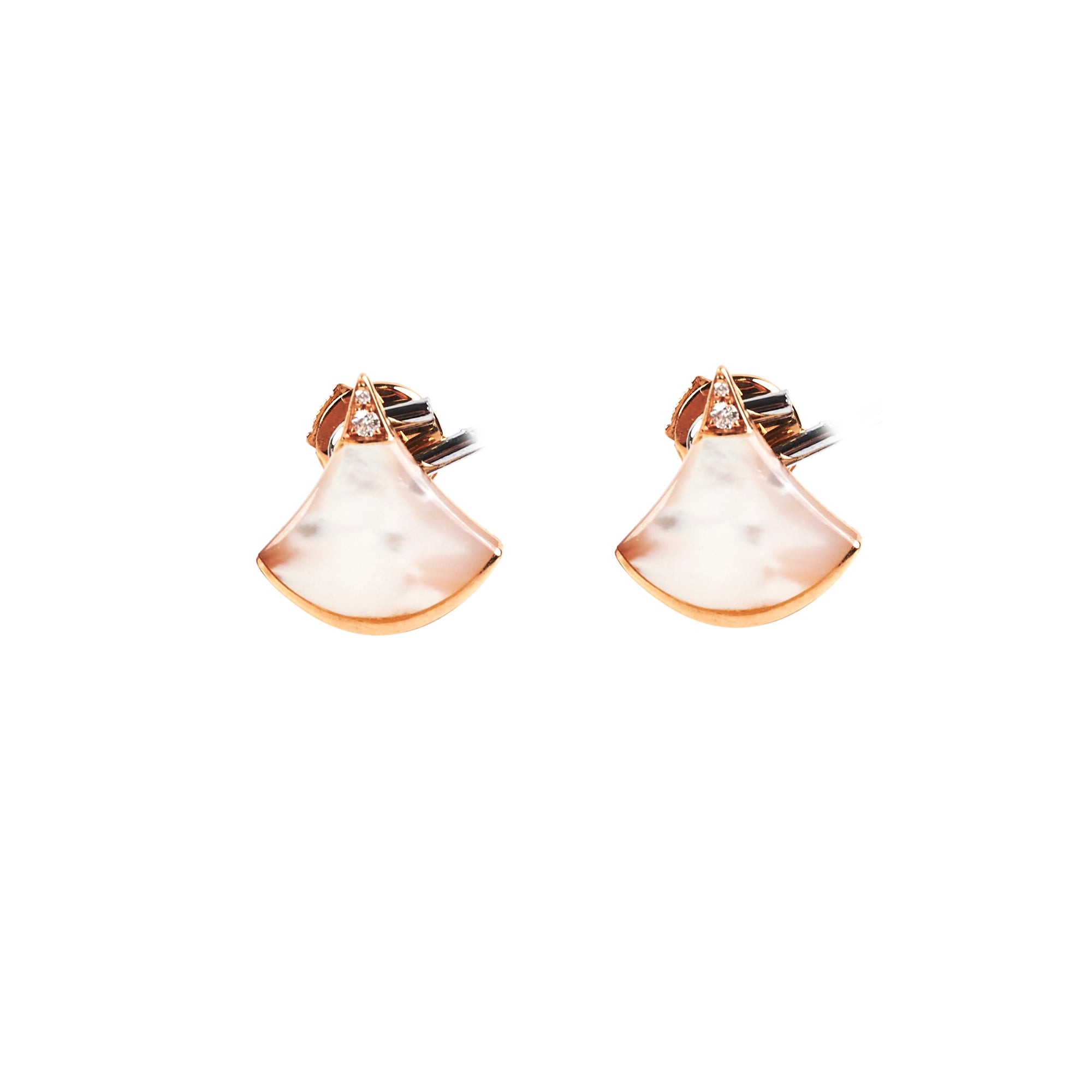 Bvlgari Divas Dream Earrings - 18K Rose Gold & Diamond Dangle Earrings for Women | Luxury Jewelry Gift for Anniversary, Wedding & Special Occasions | Perfect for Red Carpet Events & Evening Parties