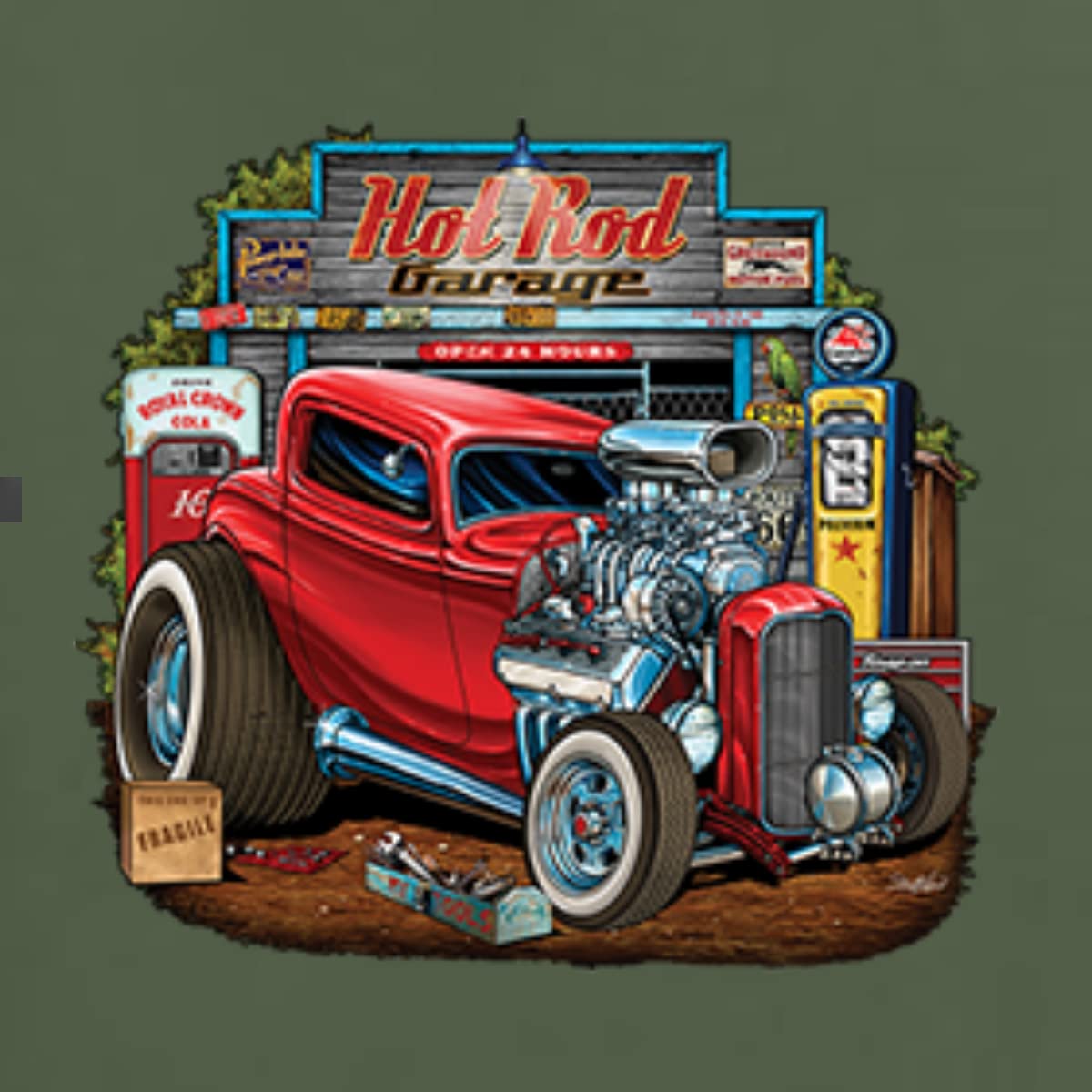 Vintage Hot Rod & Classic Car Enthusiast T-Shirt for Men - Premium Tri-Blend Tee - Perfect for Car Shows, Cruises & Automotive Events