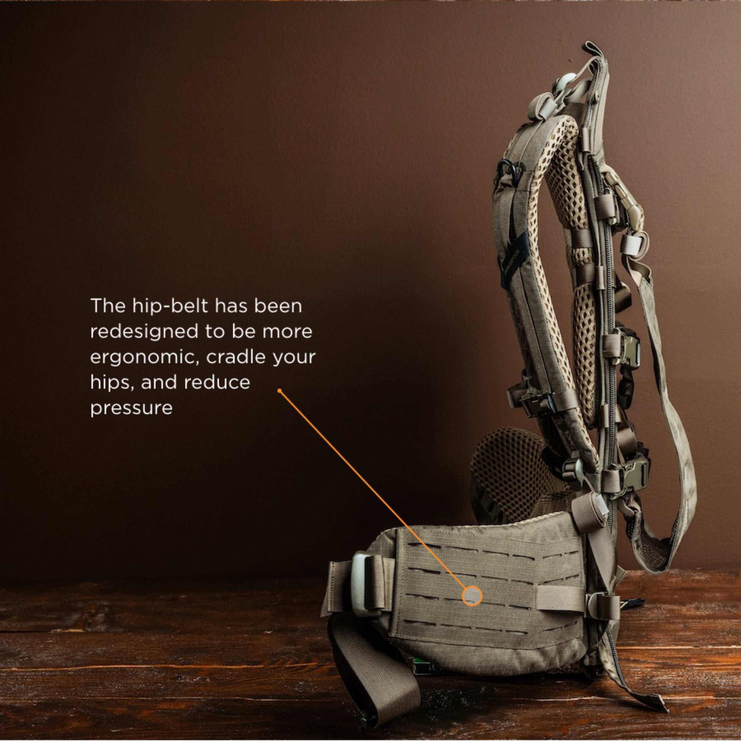 Eberlestock ModFrame Backpack - Lightweight Tactical Pack with Adjustable Hip Belt & Height - Perfect for Hiking, Hunting & Outdoor Adventures