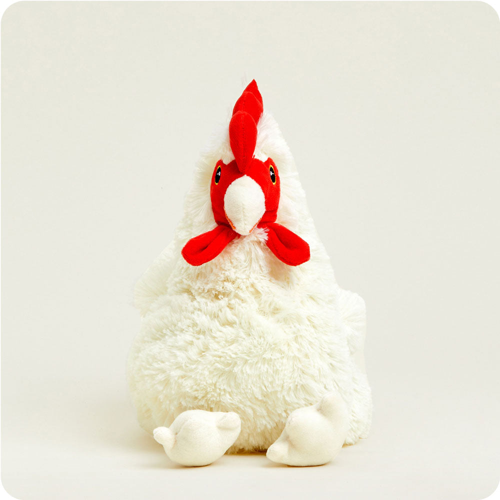 Weighted Heated Stuffed Animal Plush - Warmies Microwavable Chicken for Stress Relief & Comfort - Perfect for Kids, Adults, Anxiety & Sleep Aid