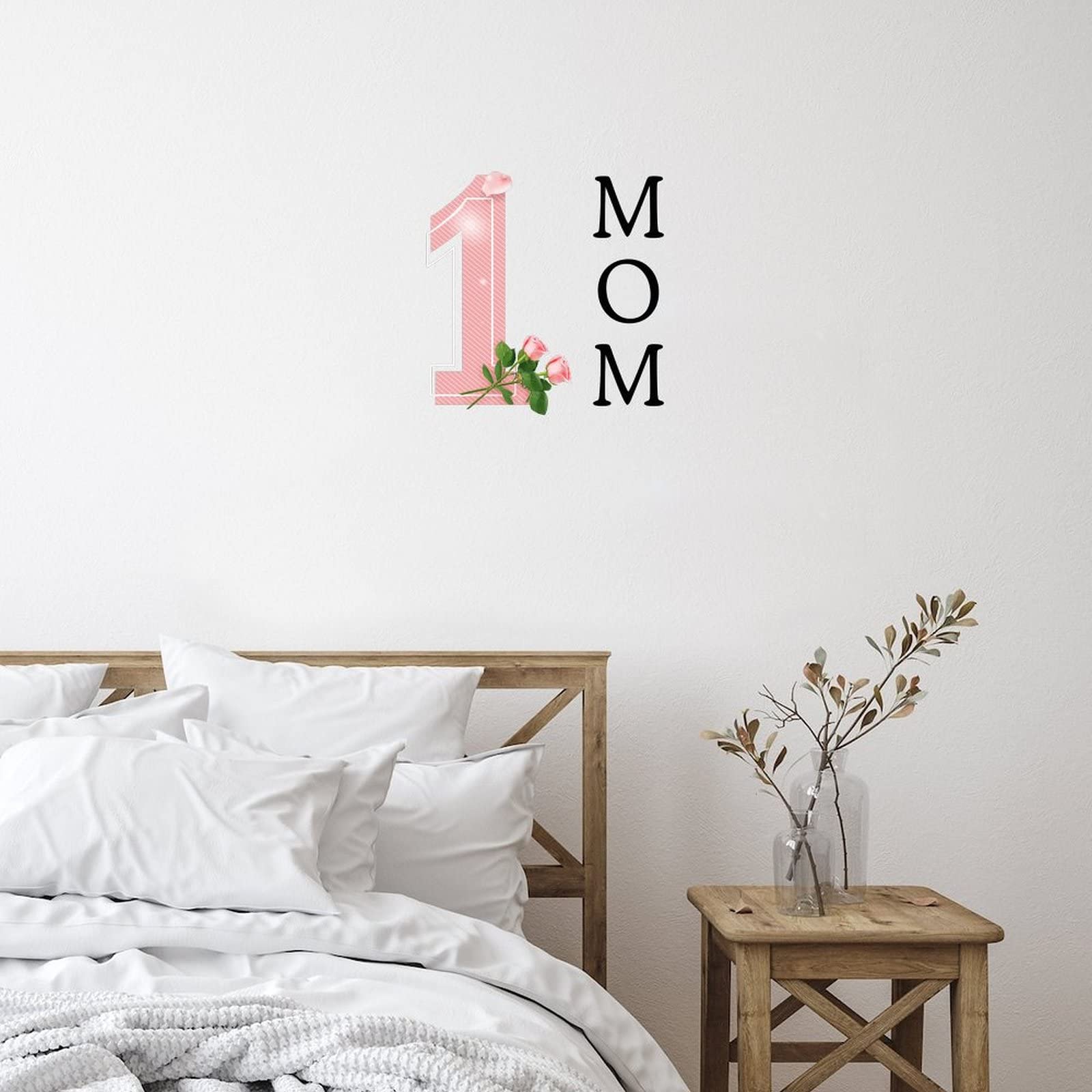 Elegant Happy Mother's Day Acrylic Wall Stickers - Inspirational Mom Quotes & Letter Decals for Home Decor, Kitchen, Baking Room & Nursery Wall Art