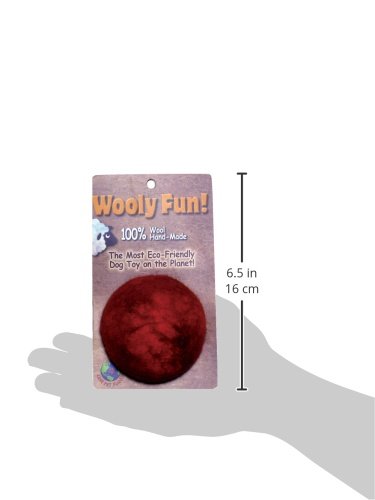 86004 2-Inch Wooly Fun Ball Dog Toy - Durable Chew Toy for Small & Medium Dogs, Interactive Play & Training - Perfect for Fetch, Tug-of-War & Indoor/Outdoor Playtime
