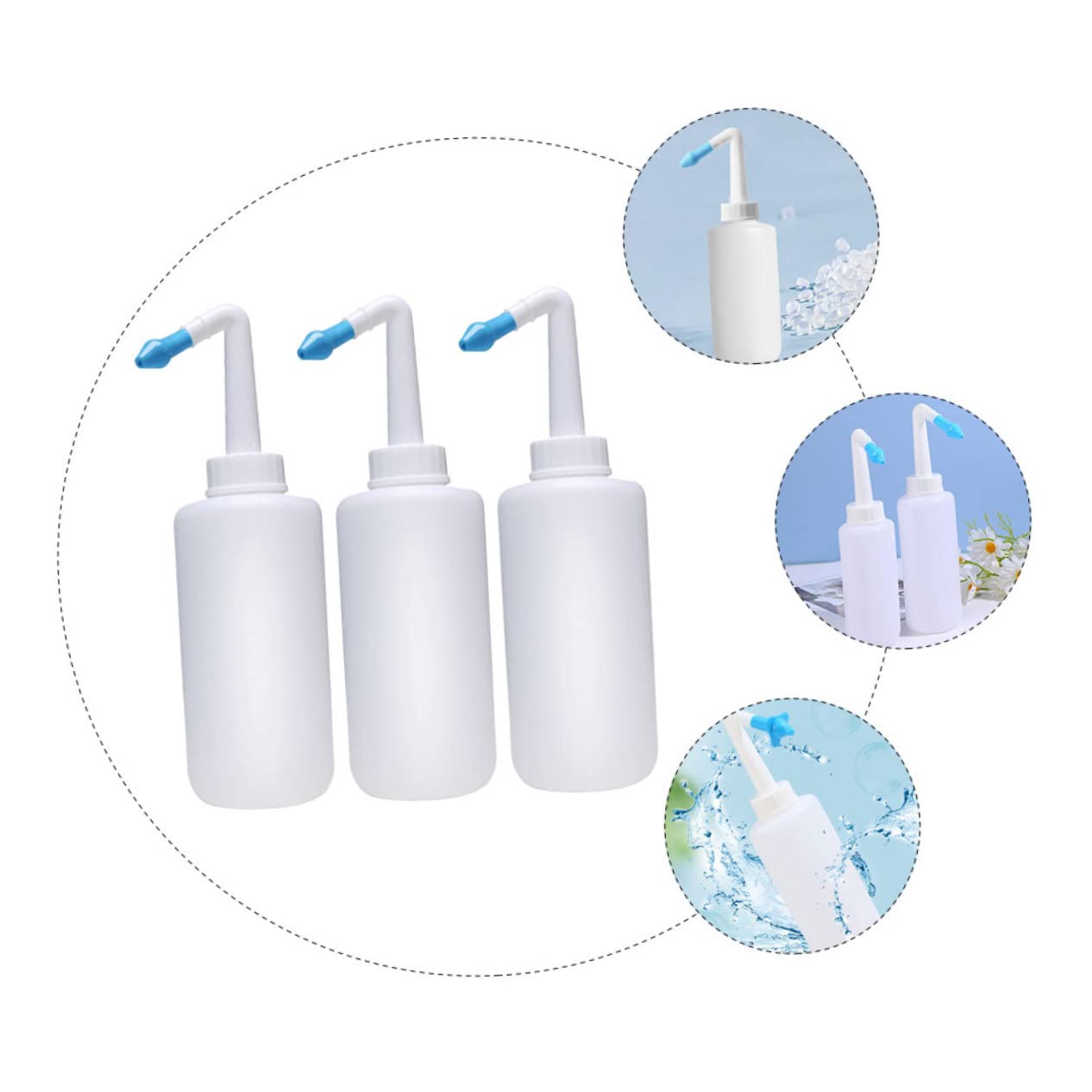 Zerodeko 300ml Nasal Irrigation Bottle - Easy-to-Use Nose Cleaner & Sinus Rinse Kit for Allergy Relief, Cold & Flu | Perfect for Adults & Kids Nasal Care at Home