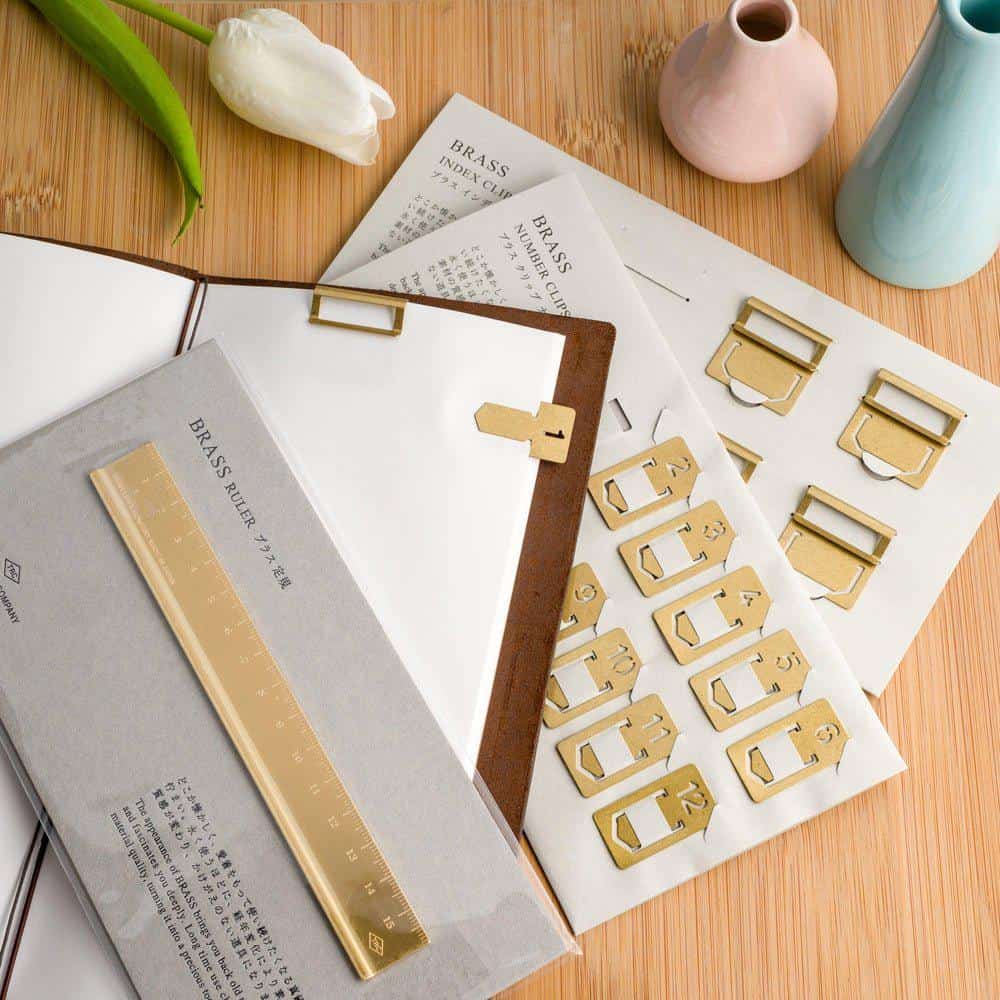 Premium Brass Travel Ruler with CM Measurements - Perfect for Architects, Engineers, and DIY Projects | Portable Measuring Tool for Travel, Office & Crafting