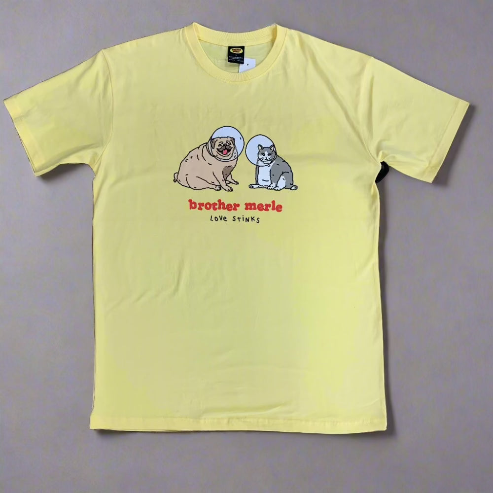 Brother Merle Love Stinks T-Shirt - Funny Sarcastic Graphic Tee for Men & Women - Perfect for Casual Wear, Gifts, and Parties