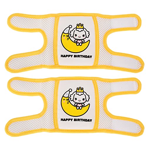 Baby Knee Pads & Elbow Guards - Adjustable Safety Crawling Pads for Infants & Toddlers - Soft Protective Gear for Daily Walking & Crawling Training (Yellow Moon) - Perfect for Playtime, Learning to Walk & Home Protection