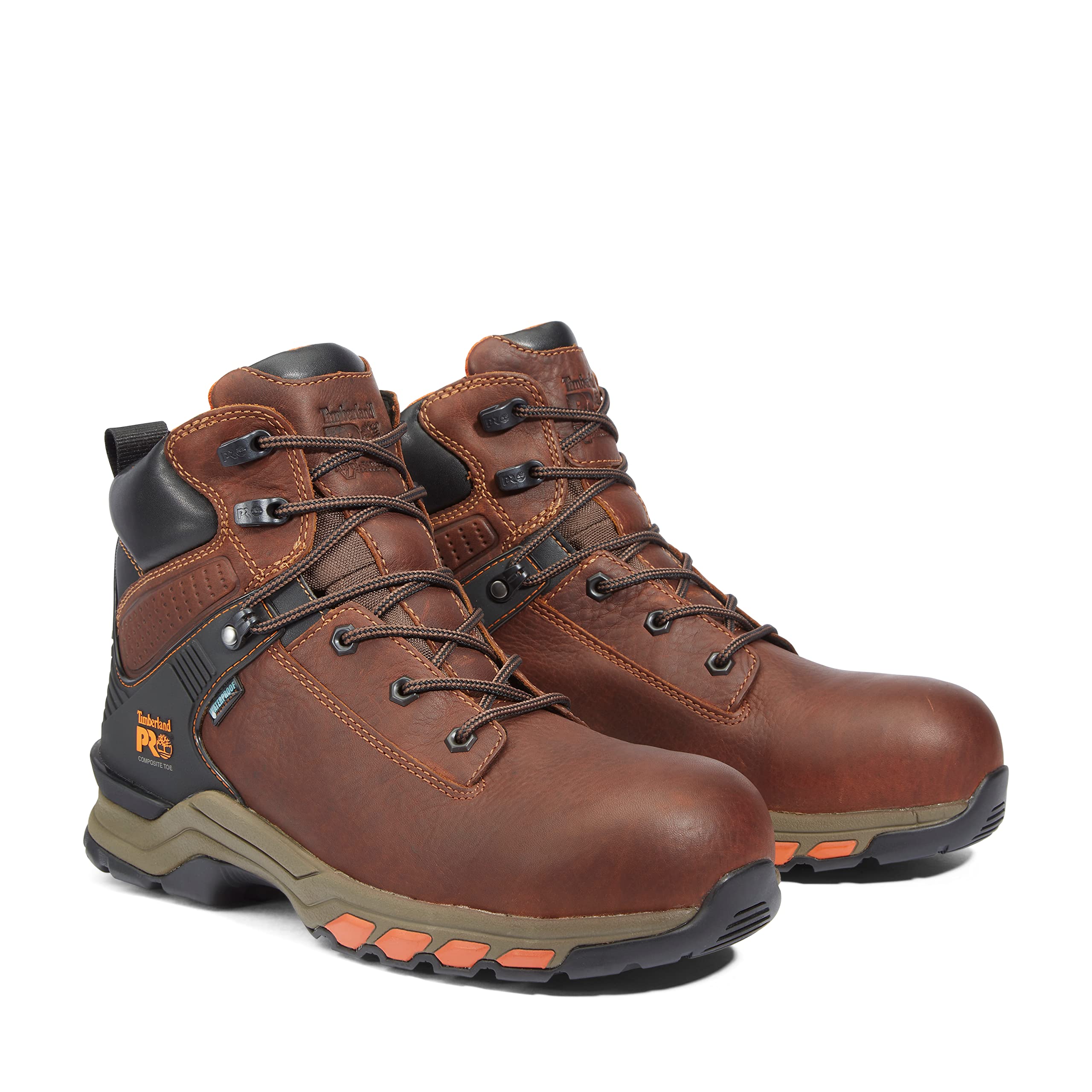 Timberland PRO Men's Hypercharge 6 Inch Composite Safety Toe Waterproof Work Boot - Durable Industrial Boots for Construction, Warehouse & Outdoor Work