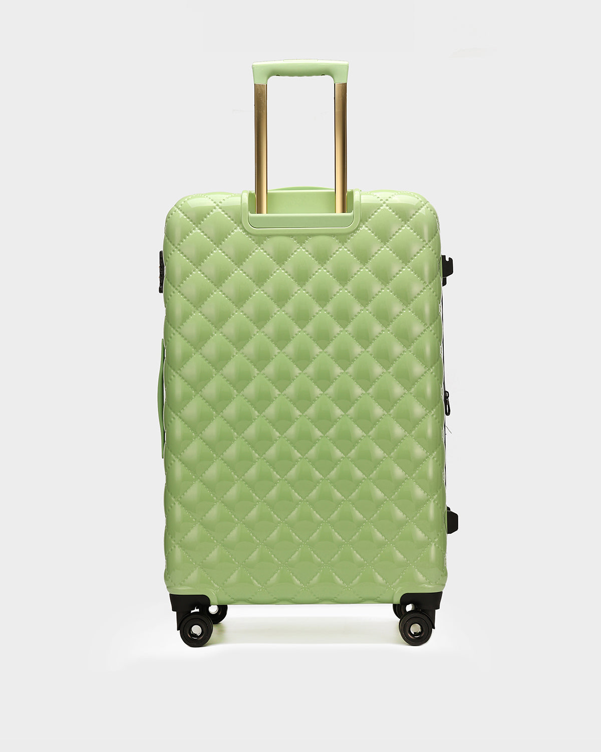 Premium Diamond 3-Piece Hardshell Luggage Set in Crystal Green - Lightweight Spinner Suitcase for Travel, Vacation & Business Trips (Carry-On, Medium & Large)