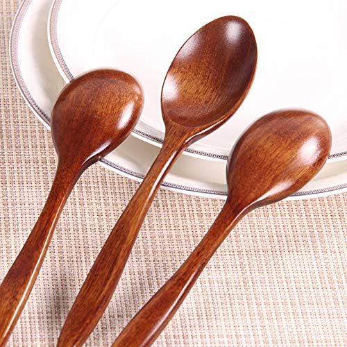 Premium Bamboo Wooden Spoon - Durable Kitchen Cooking Utensil for Stirring, Mixing & Serving - Ideal for Soup, Tea, Catering & Home Cooking Accessories