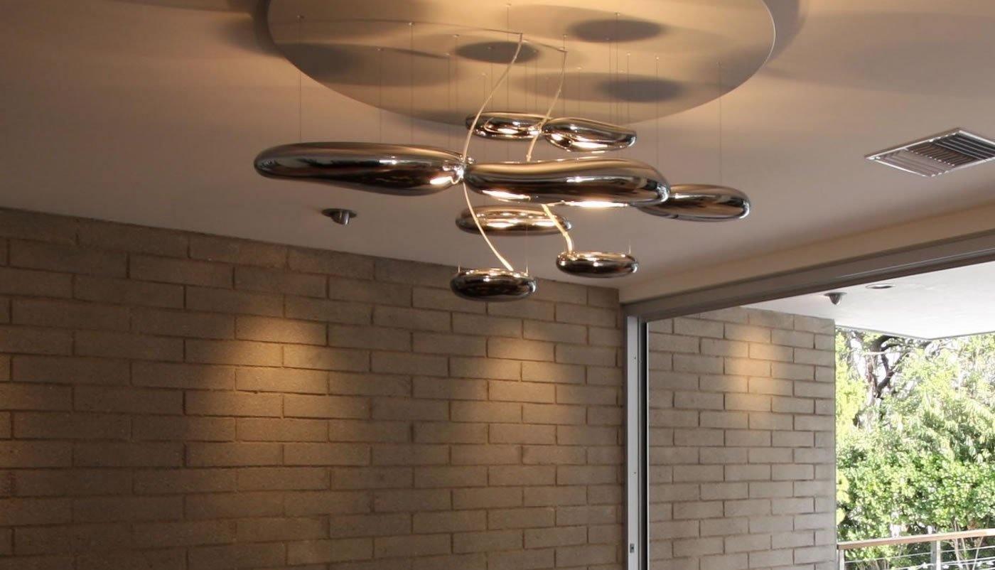 Stylish Mercury Ceiling Light Fixture - Modern LED Chandelier for Living Room, Bedroom & Dining Room - Energy Efficient Home Decor Lighting Solution