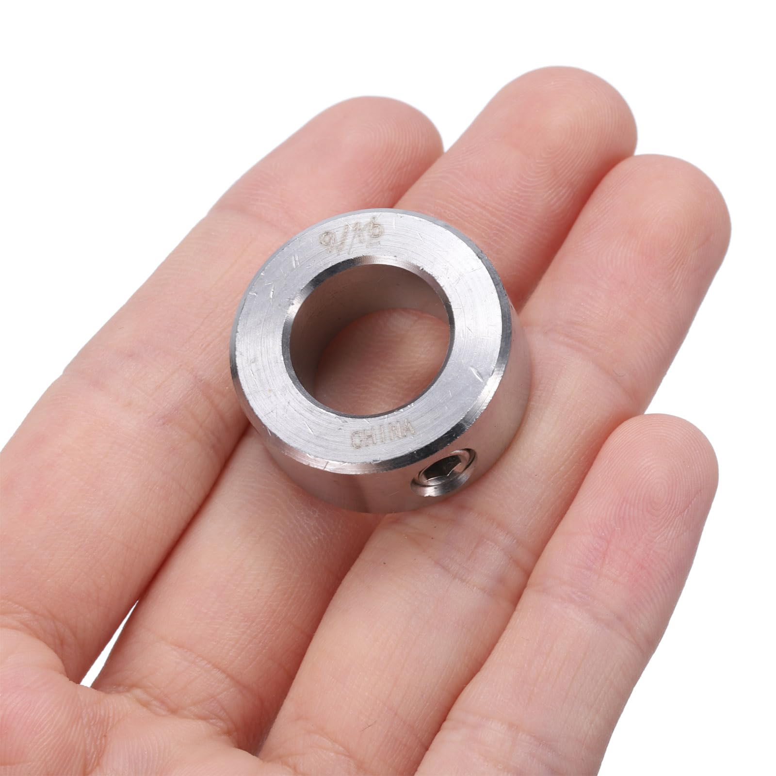 uxcell 2 Pcs 304 Stainless Steel Set Screw Shaft Collar - 9/16