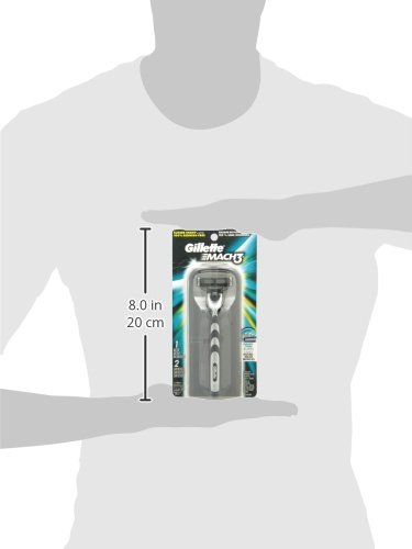 Gillette Men's Razor Blades - 5 Pack Premium Shaving Razors for Smooth & Comfortable Shave - Best for Sensitive Skin & Daily Use - Perfect for Travel, Gym & Home Shaving Kit