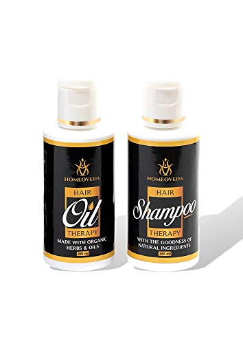 HOMEOVEDA Natural Herbal Hair Oil - 100ml for Hair Growth & Fall Control | Sulfate-Free, Paraben-Free, Mineral Oil-Free | Promotes Stronger, Healthier Hair | Perfect for Daily Hair Care & Scalp Nourishment (Pack of 1)