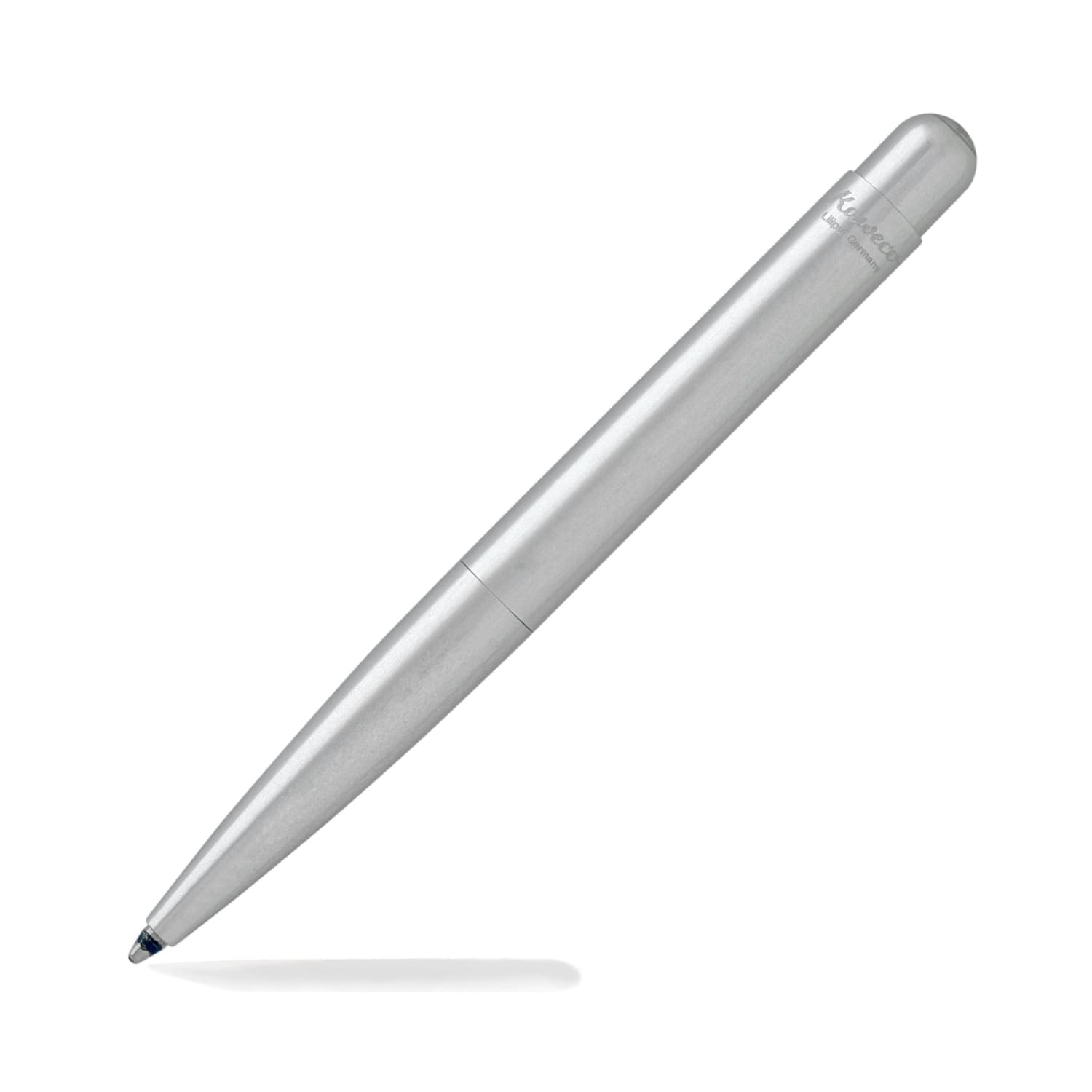 Kaweco Liliput Mini Ballpoint Pen - Stainless Steel Pocket-Sized Writing Tool for Journaling, Note Taking & Everyday Carry (Silver)